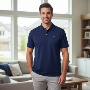 Vineyard Vines Dark Blue Polo Shirt
